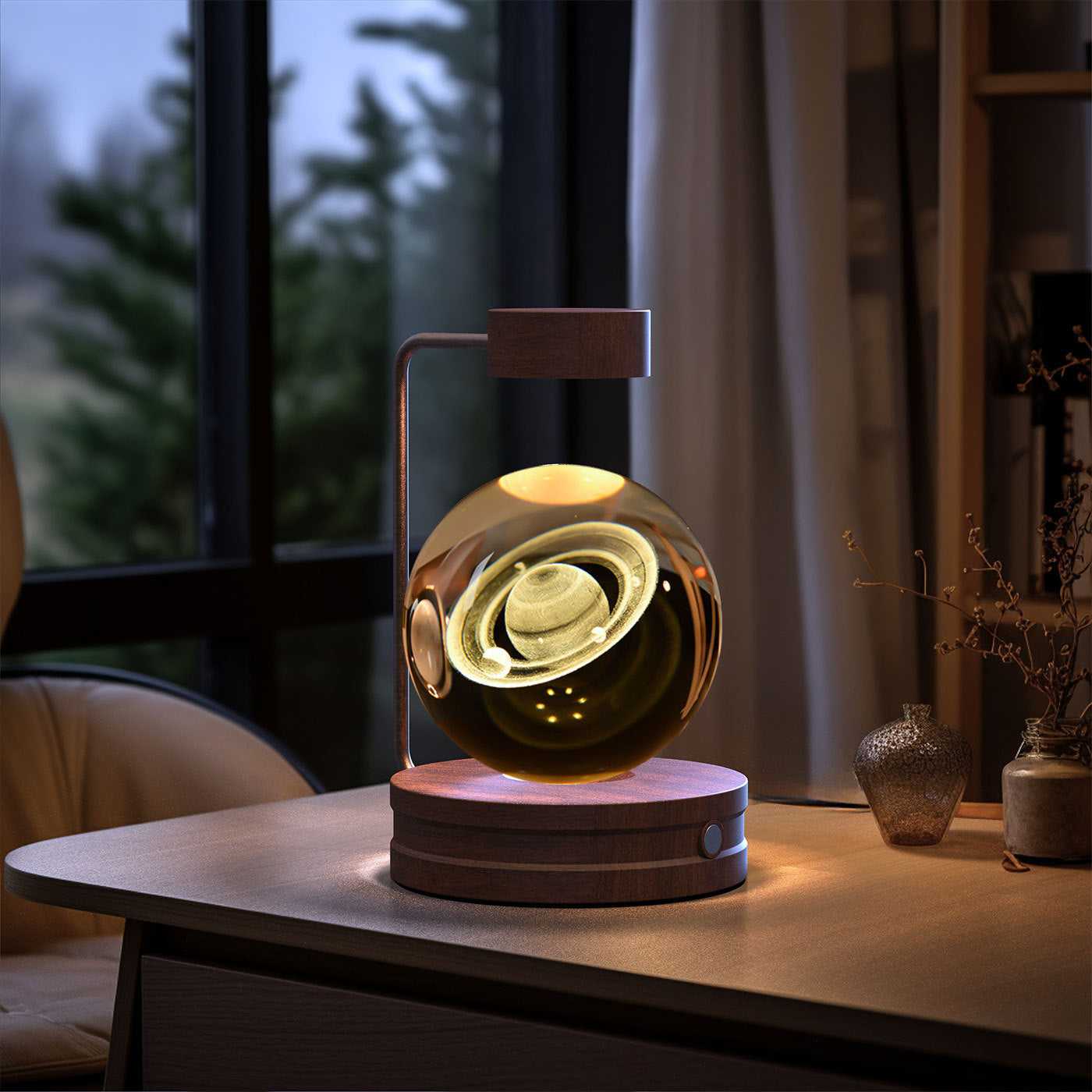 3D Spherical Crystal Lamp