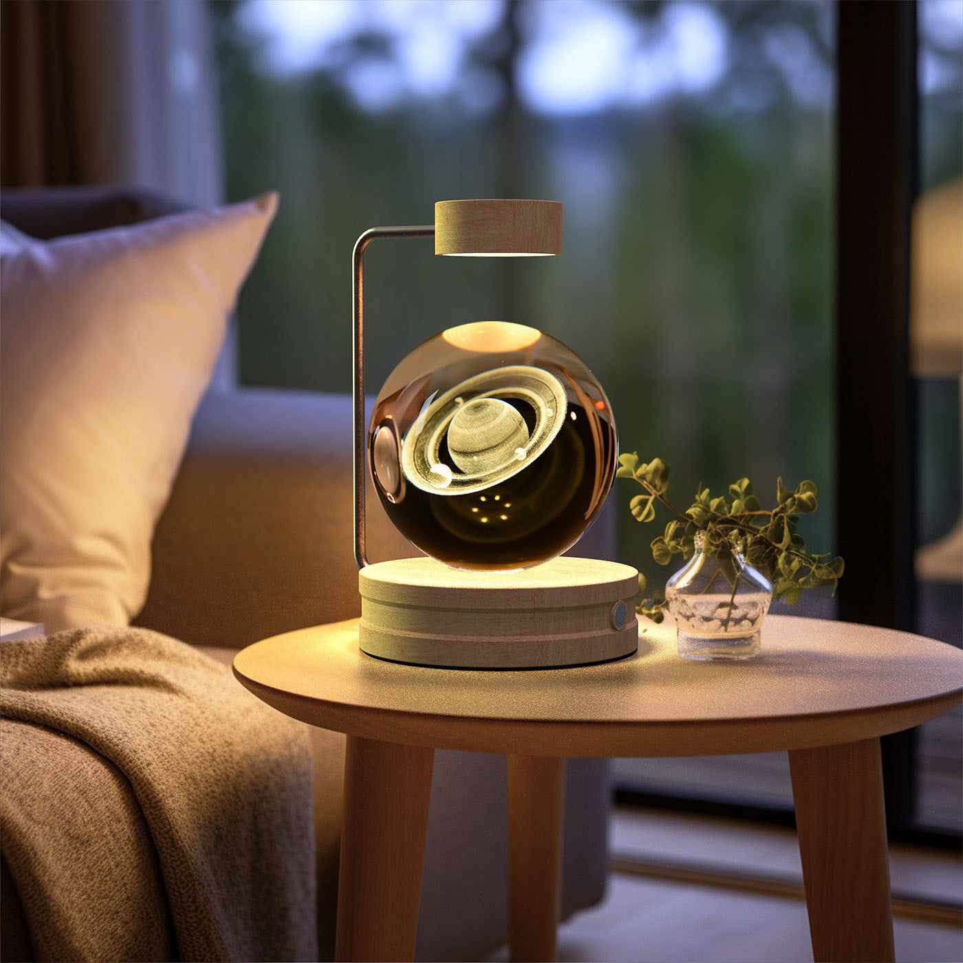 3D Spherical Crystal Lamp