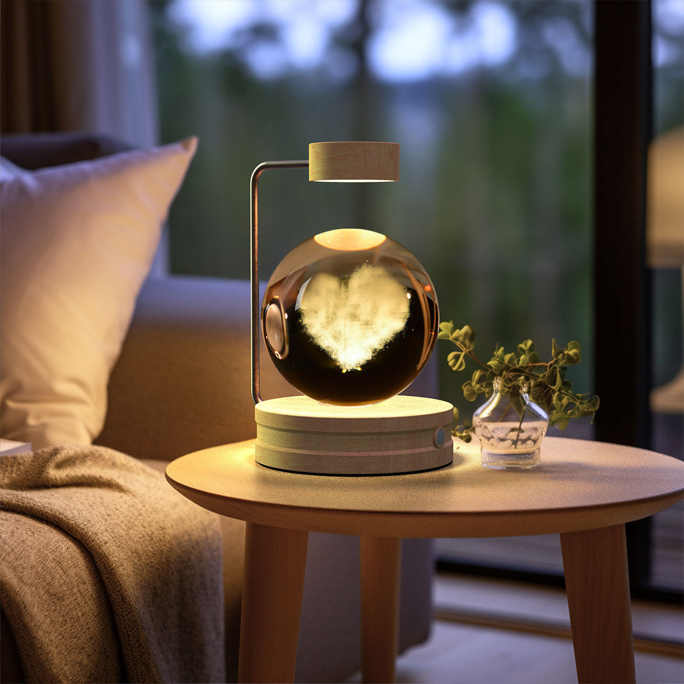 3D Spherical Crystal Lamp