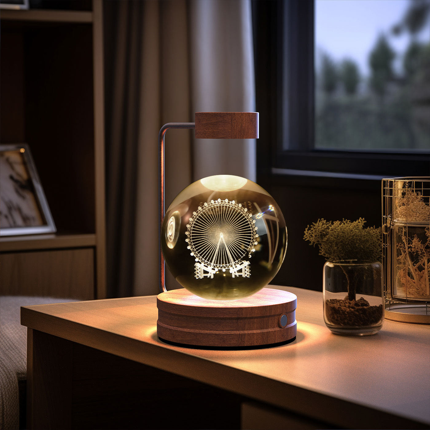 3D Spherical Crystal Lamp