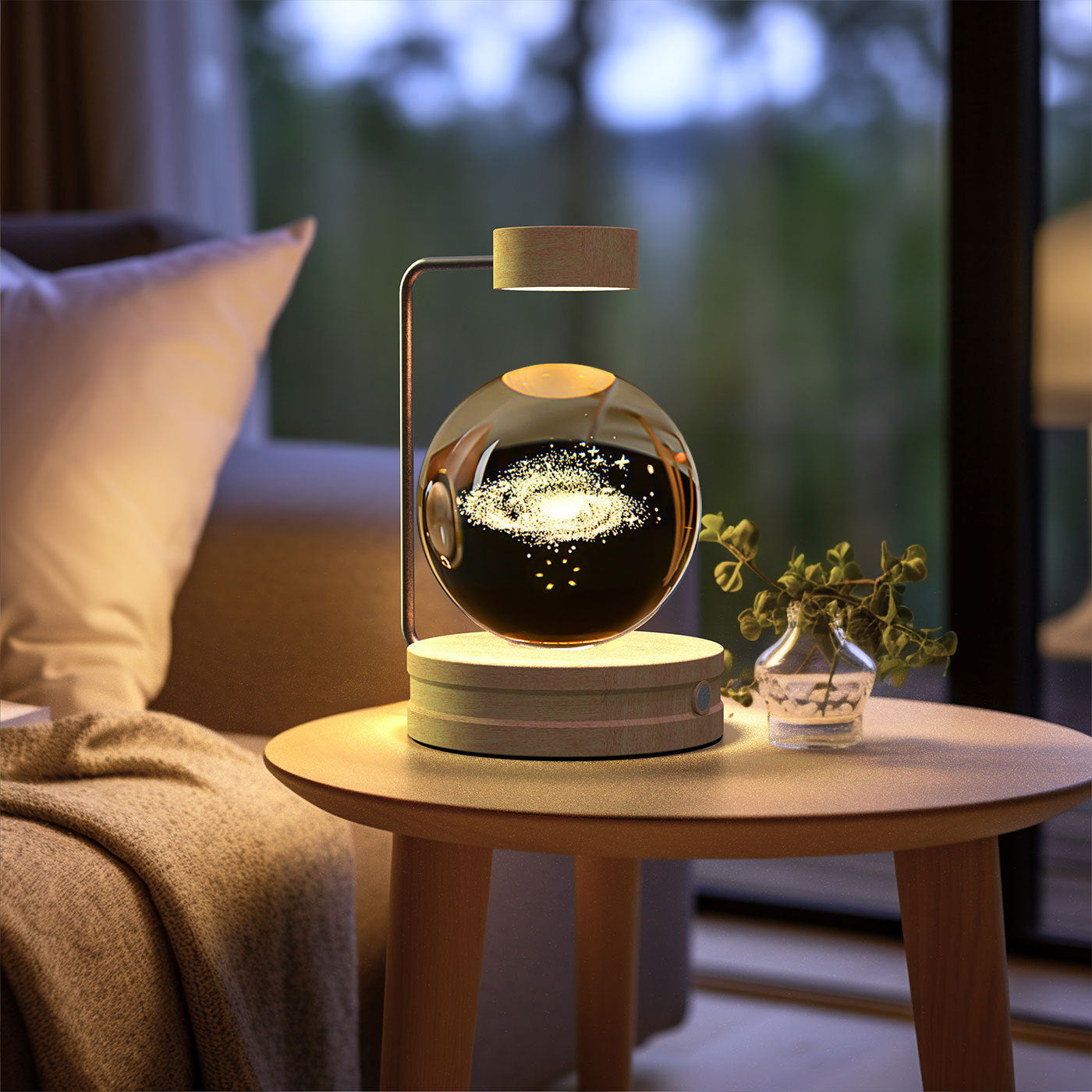 3D Spherical Crystal Lamp