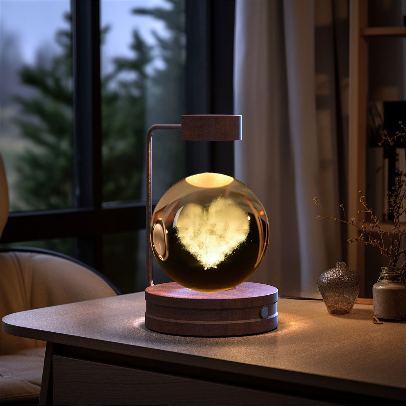 3D Spherical Crystal Lamp