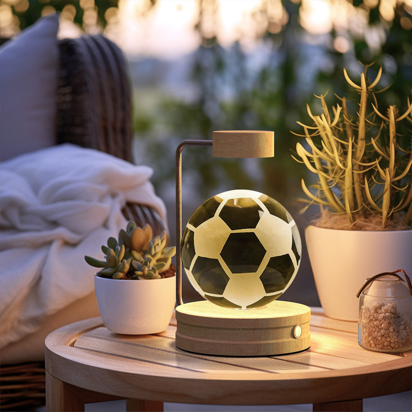 3D Spherical Crystal Lamp