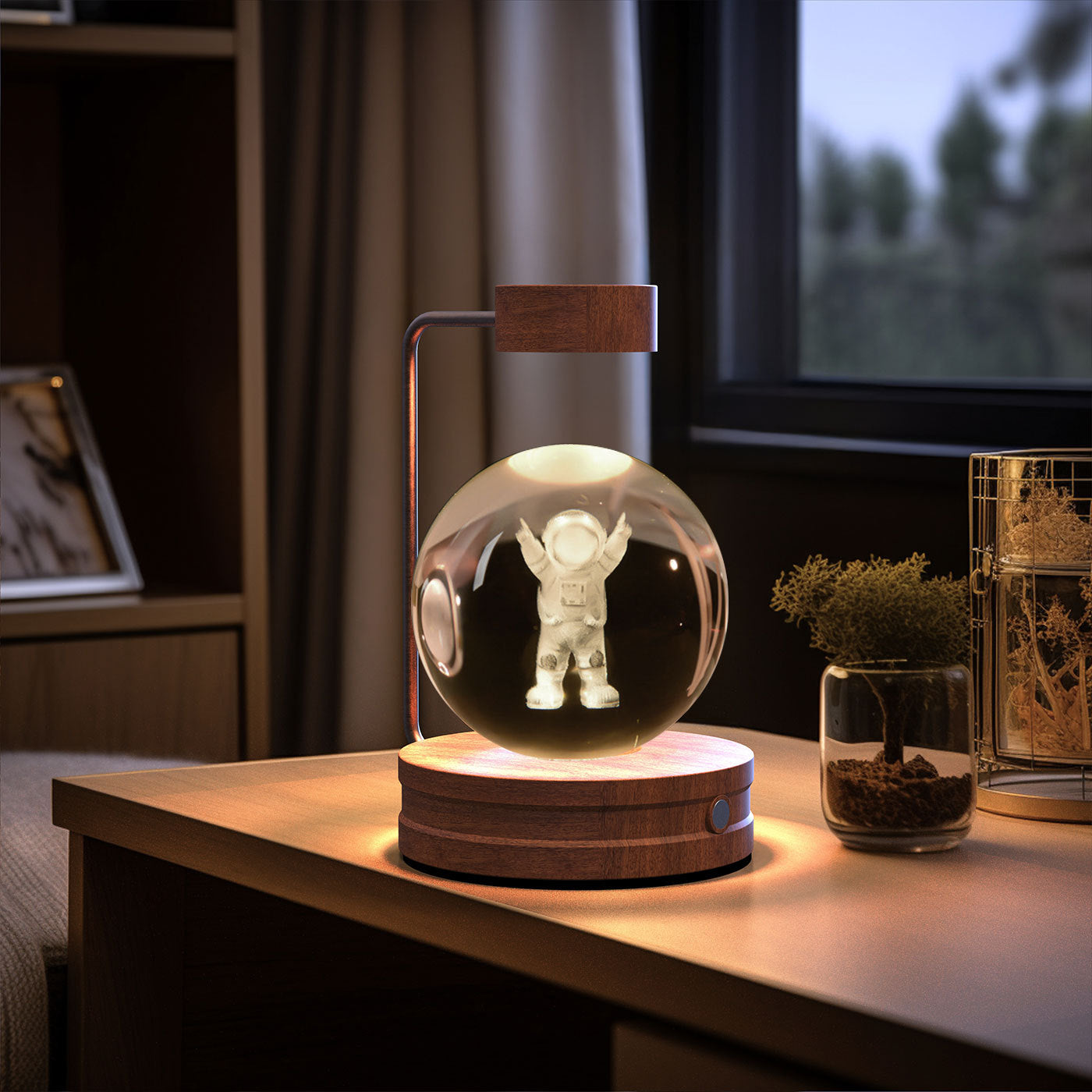 3D Spherical Crystal Lamp