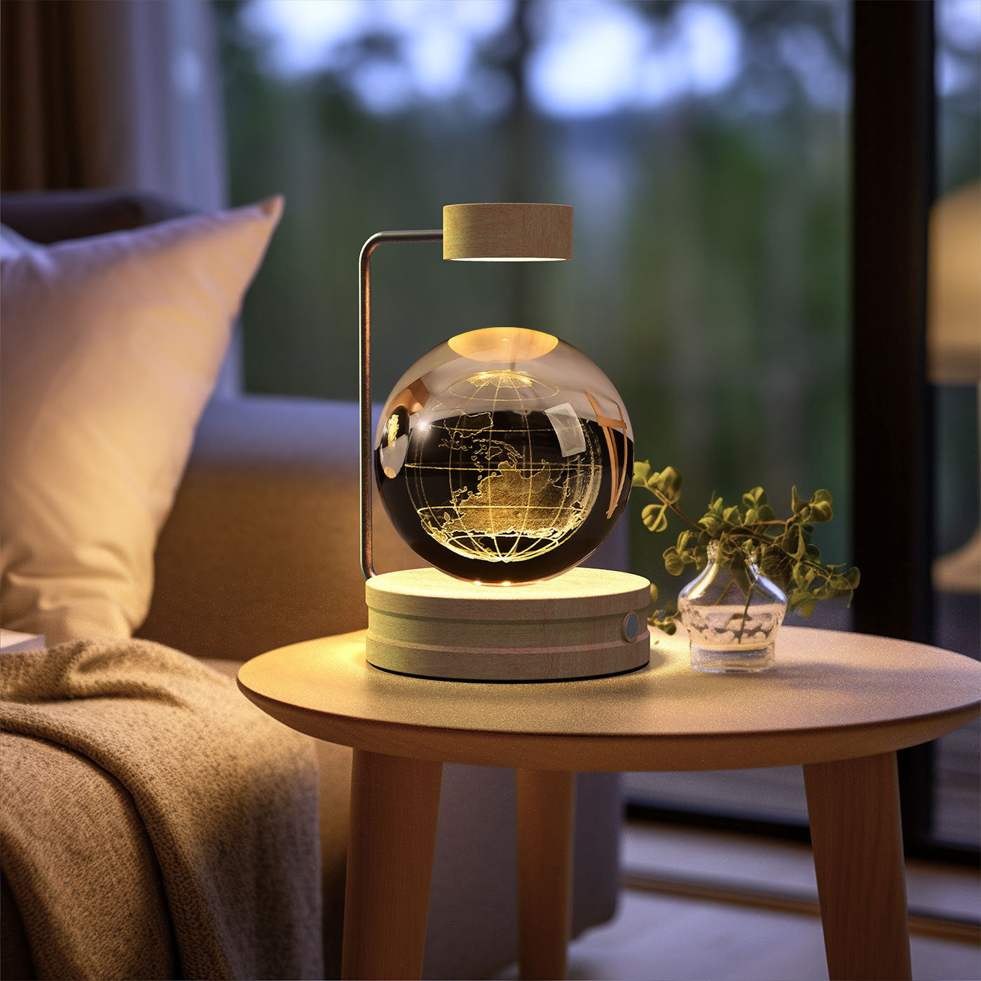 3D Spherical Crystal Lamp