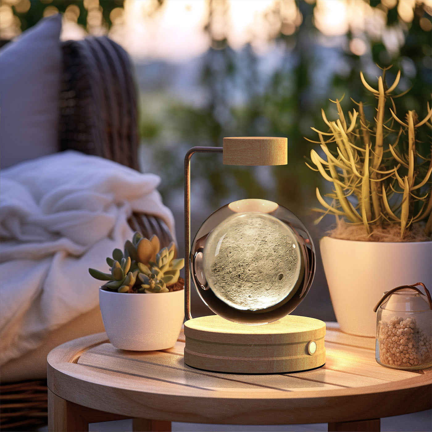 3D Spherical Crystal Lamp