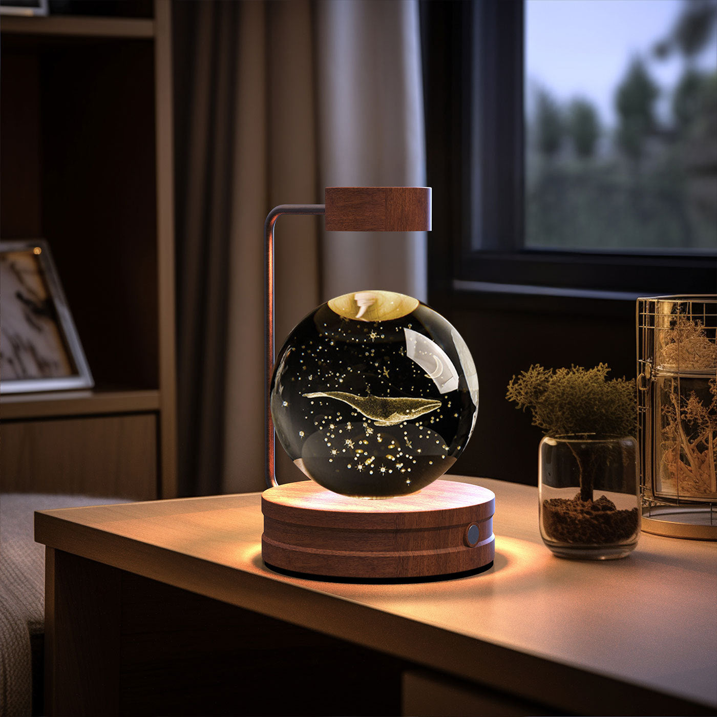 3D Spherical Crystal Lamp