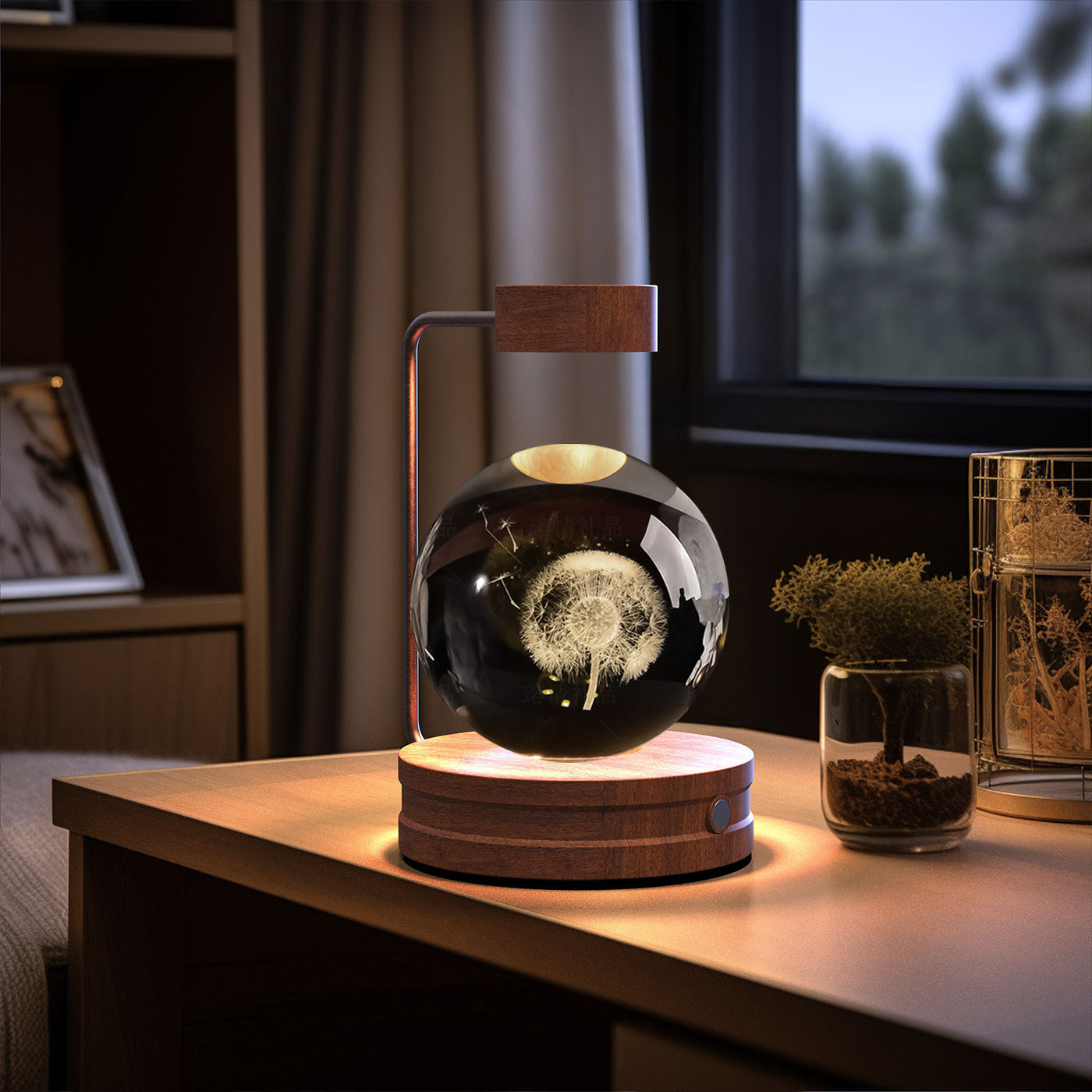 3D Spherical Crystal Lamp