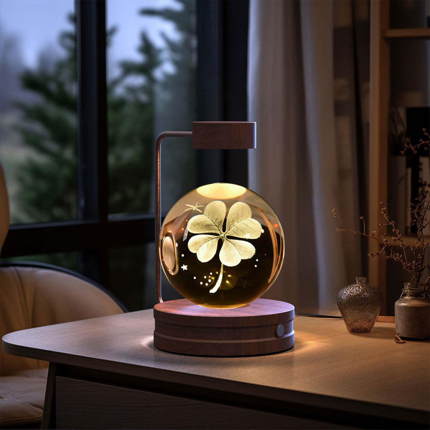3D Spherical Crystal Lamp