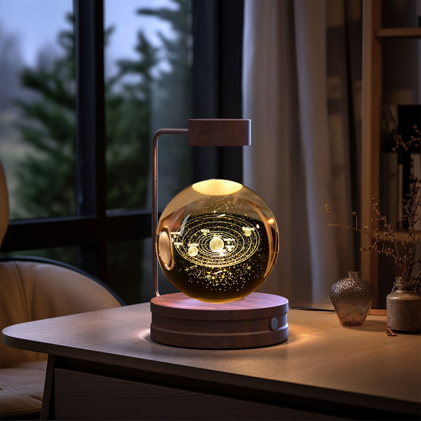3D Spherical Crystal Lamp