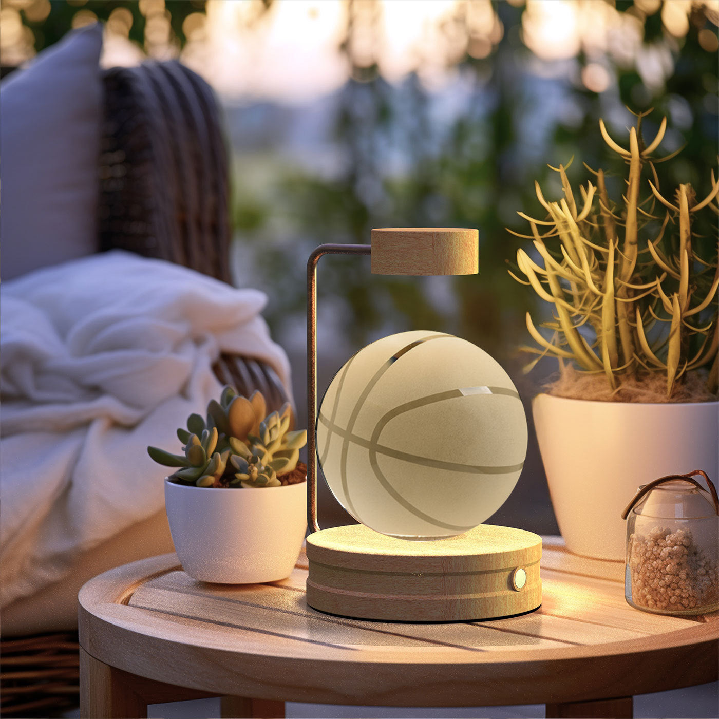 3D Spherical Crystal Lamp