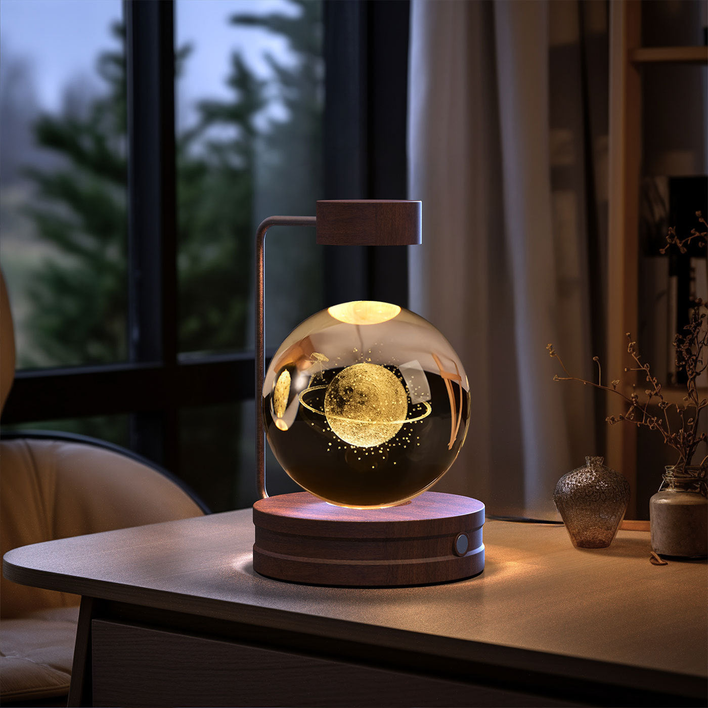 3D Spherical Crystal Lamp