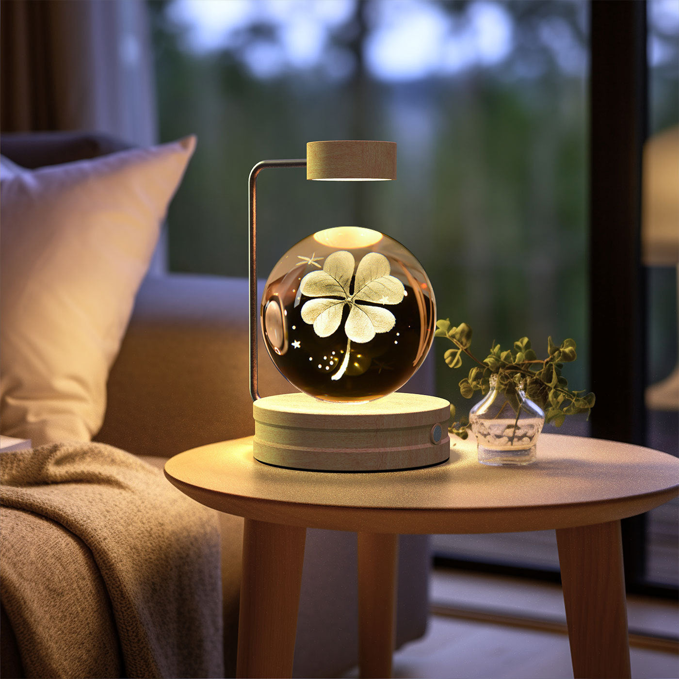 3D Spherical Crystal Lamp
