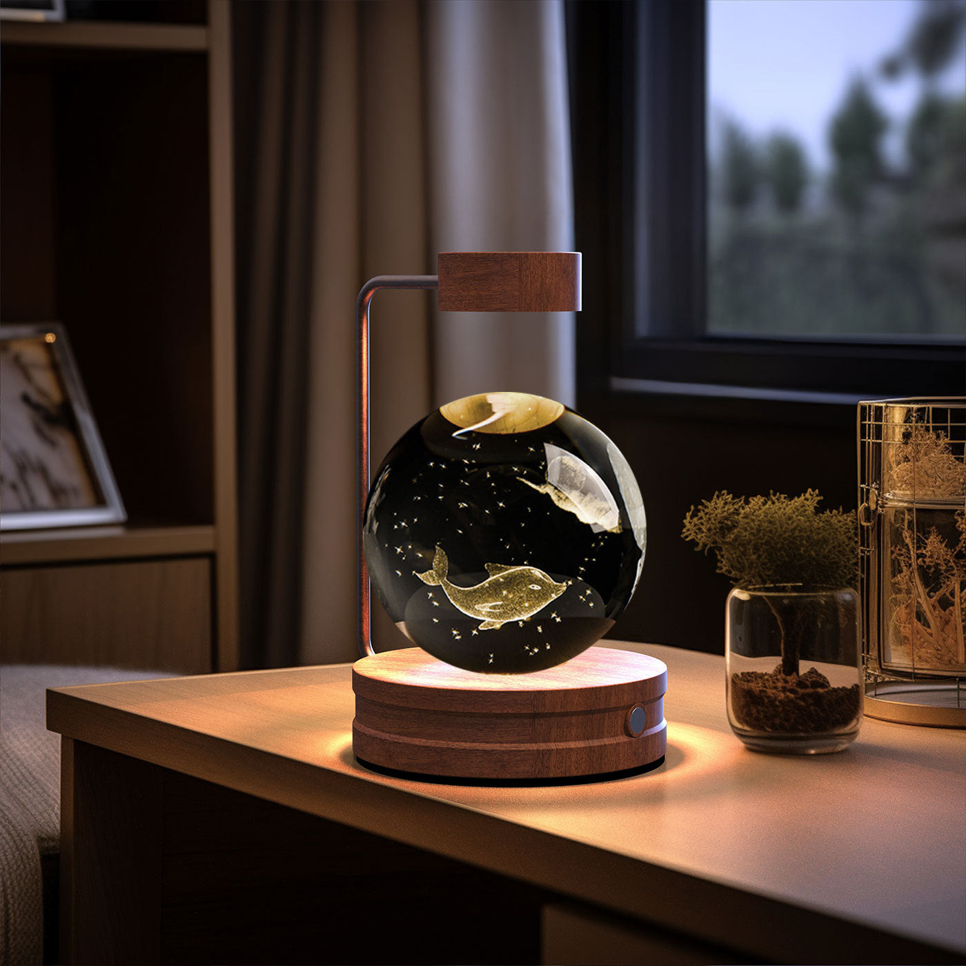 3D Spherical Crystal Lamp