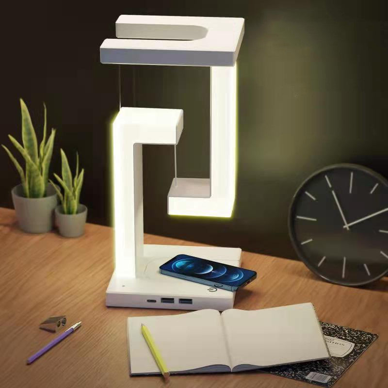 Pendant table lamp with wireless charging