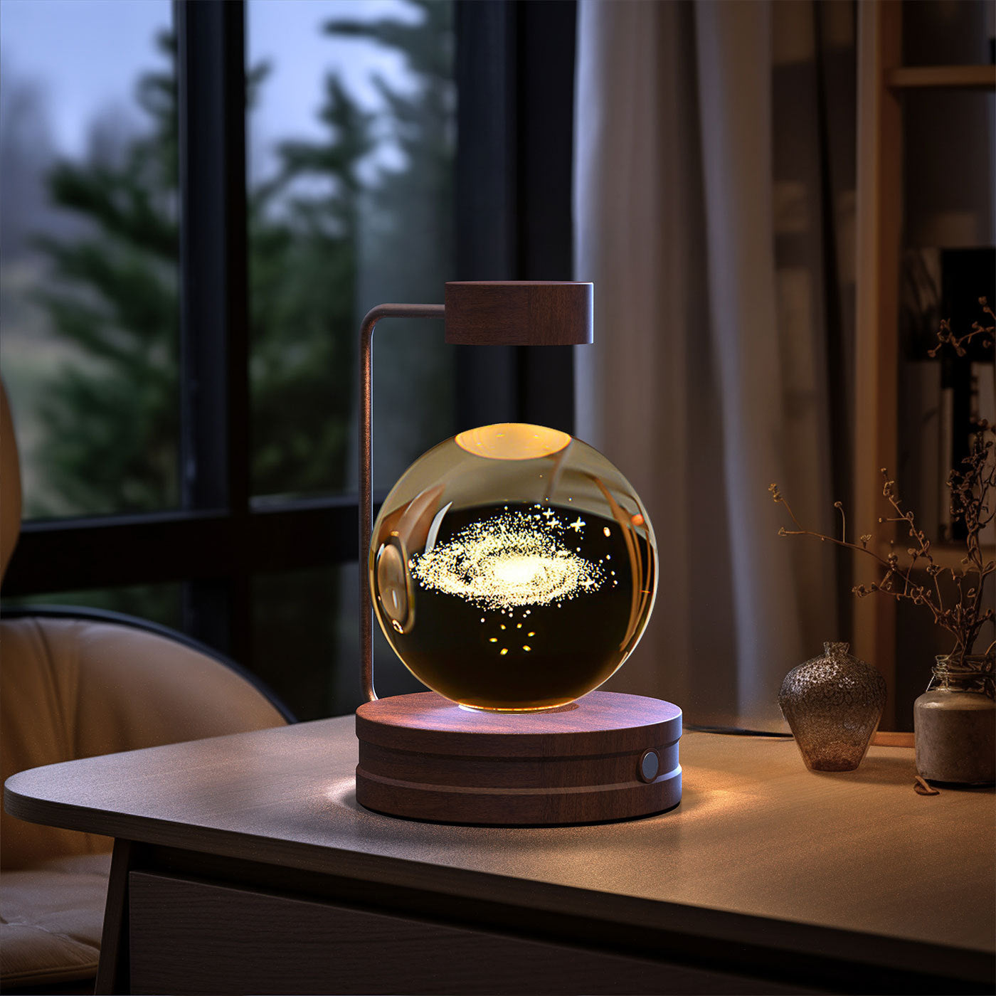 3D Spherical Crystal Lamp