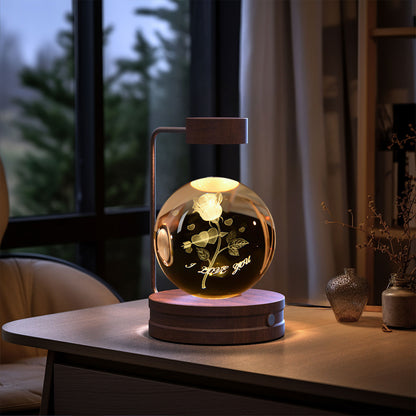 3D Spherical Crystal Lamp 