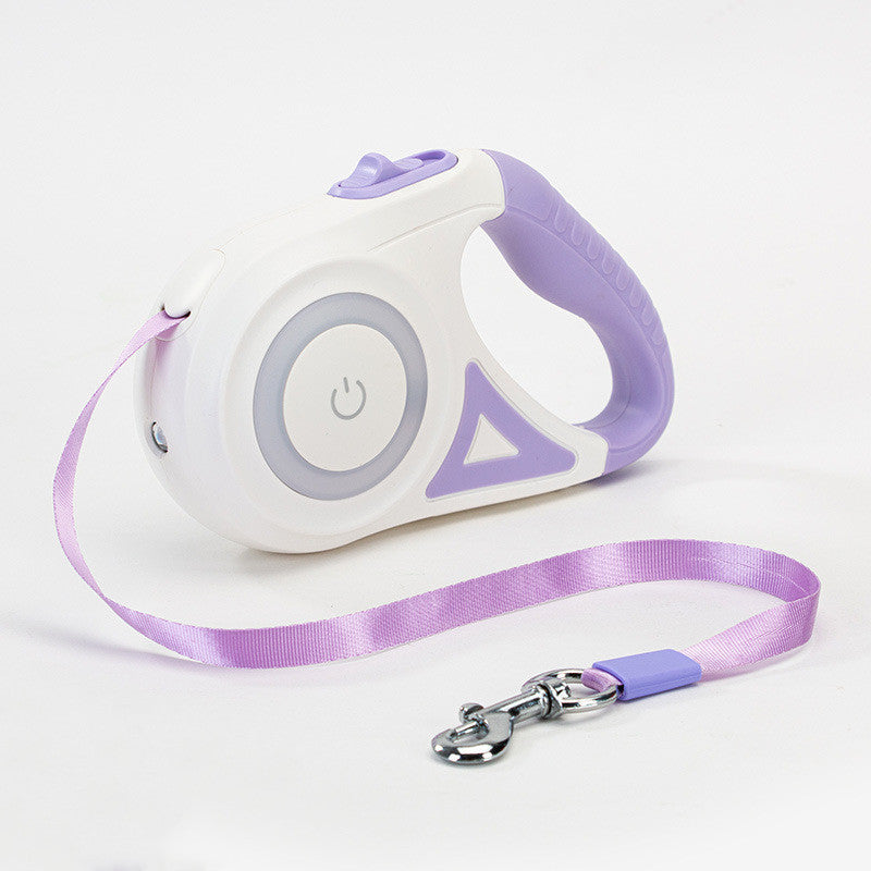 Dog leash with LED light 